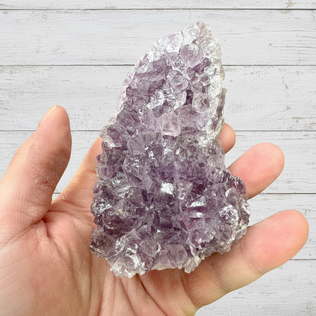 Amethyst Druzy Standing Cut Base 312 grams ACB13