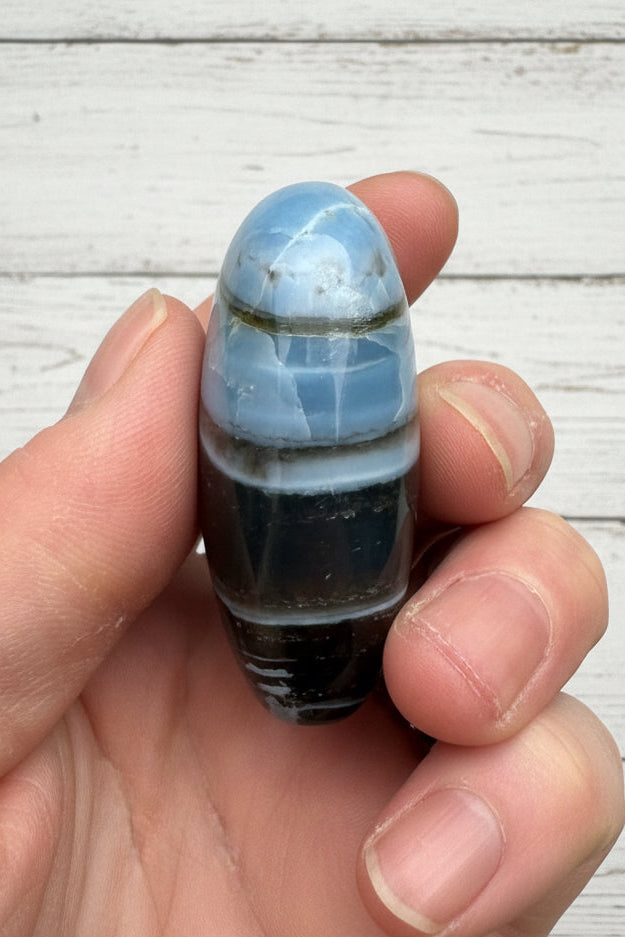 Owyhee Blue Opal Heart Crystal 94 grams BOH01