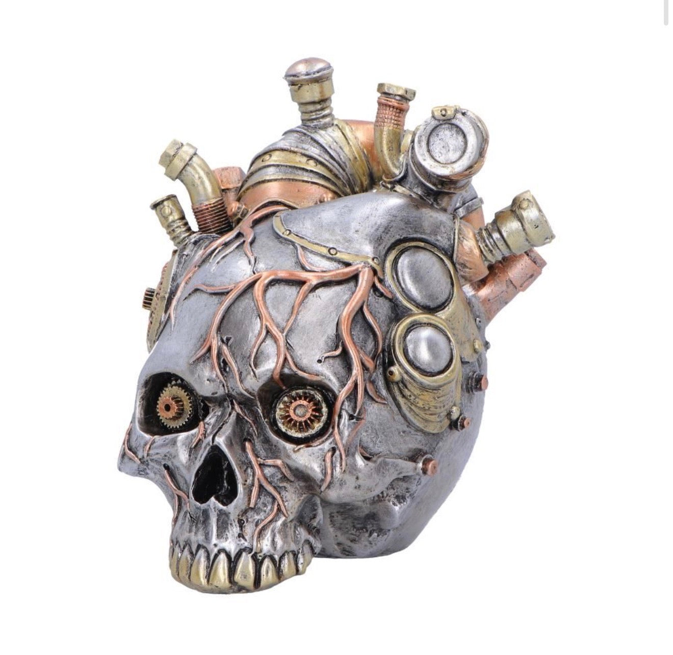 Cardiac Cranium Steampunk Skull 17.5cm