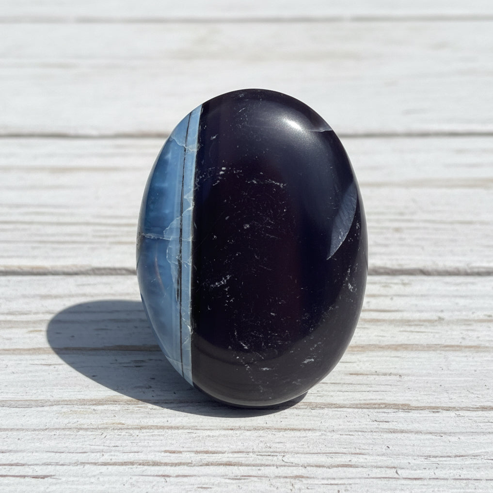 Owyhee Blue Opal Palmstone 57 grams BOP07