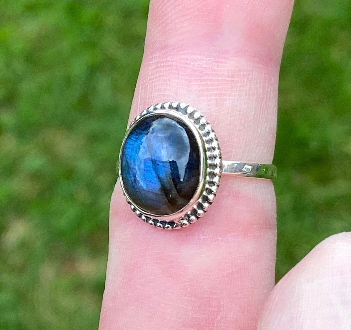 925 Sterling Silver Labradorite Ring