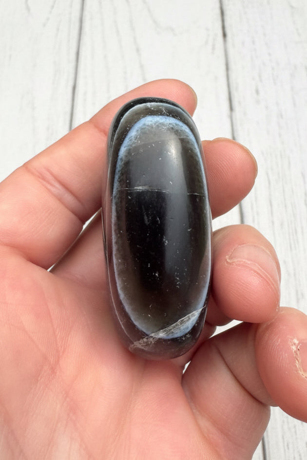Owyhee Blue Opal Palmstone 73 grams BOP12
