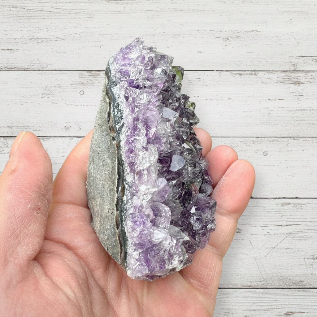 Amethyst Druzy Standing Cut Base 273 grams ACB14
