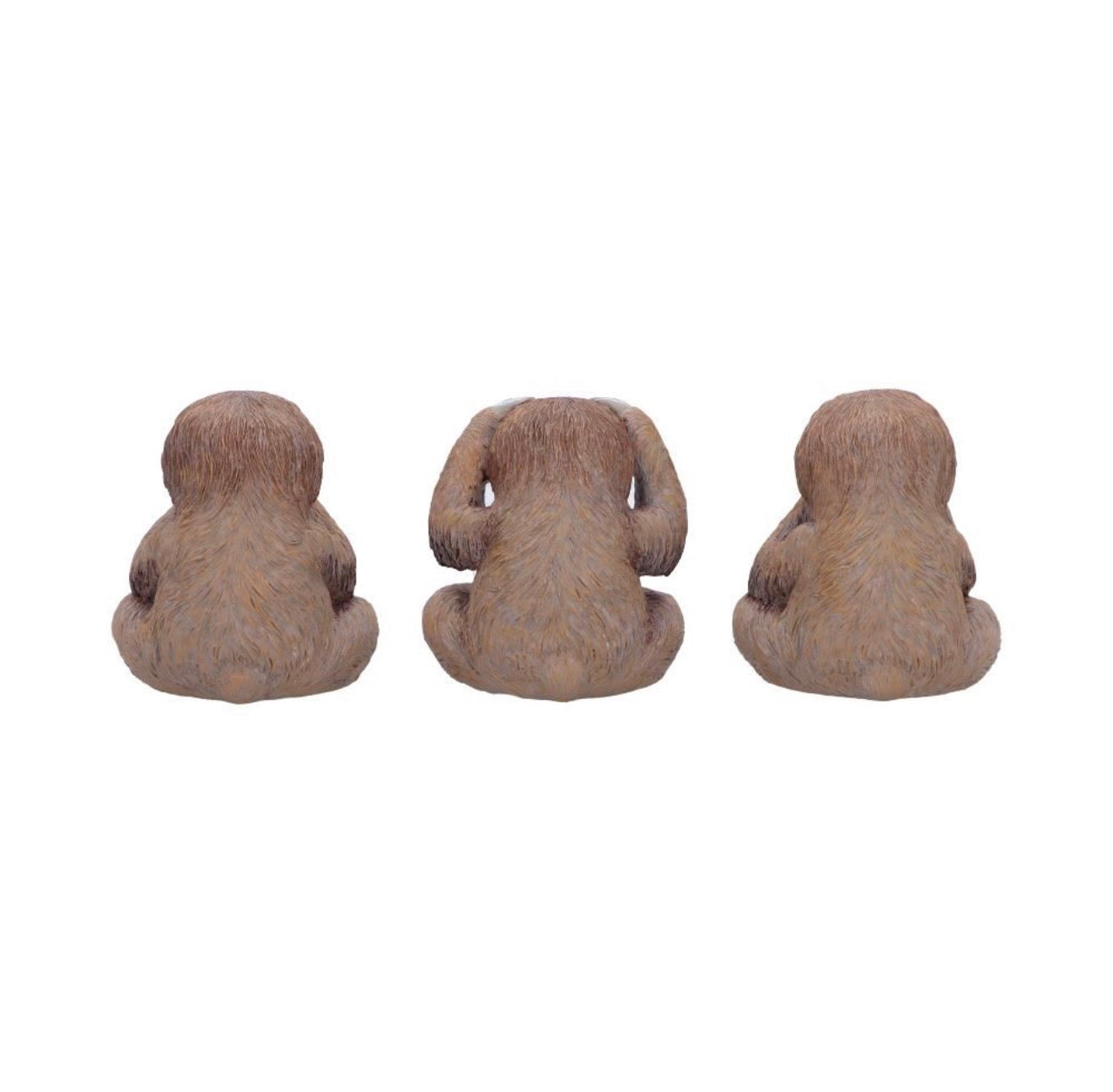 Three Wise Sloths See No Evil Set 8cm