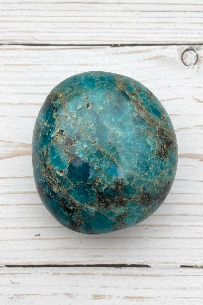 Blue Apatite Palmstone 72 grams NBAP14