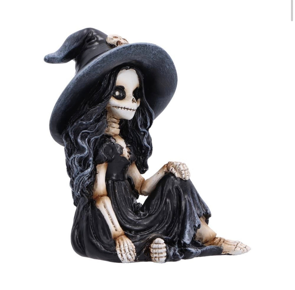 Jinxie Skeleton Witch Ornament 8.8cm