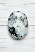 Rainbow Moonstone Palmstone 101 grams RMP10