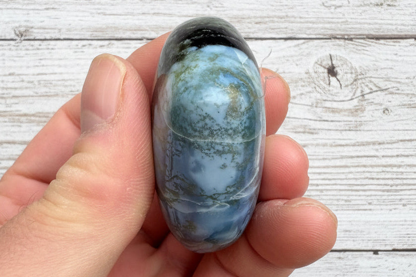Owyhee Blue Opal Heart Crystal 83 grams BOH05