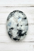 Rainbow Moonstone Palmstone 110 grams RMP07