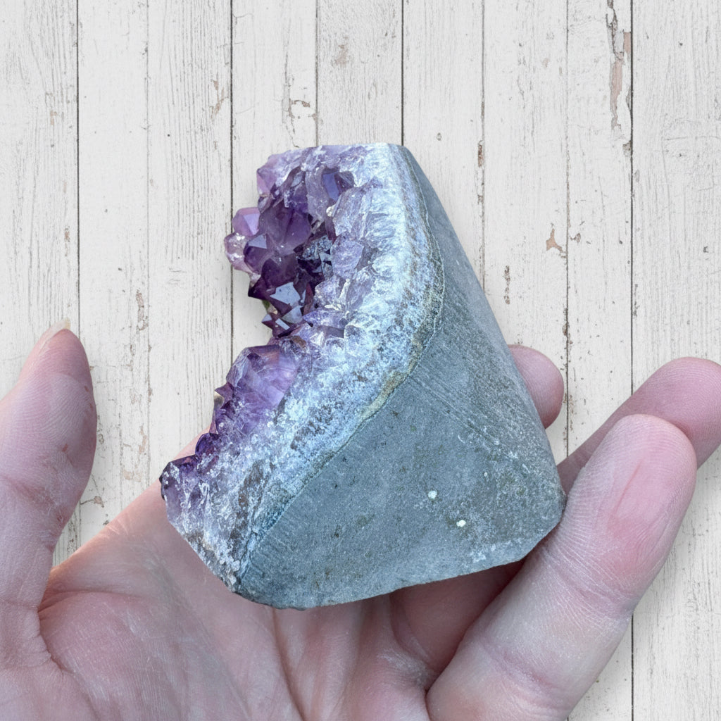 Amethyst Druzy Standing Cut Base 270 grams NPA12