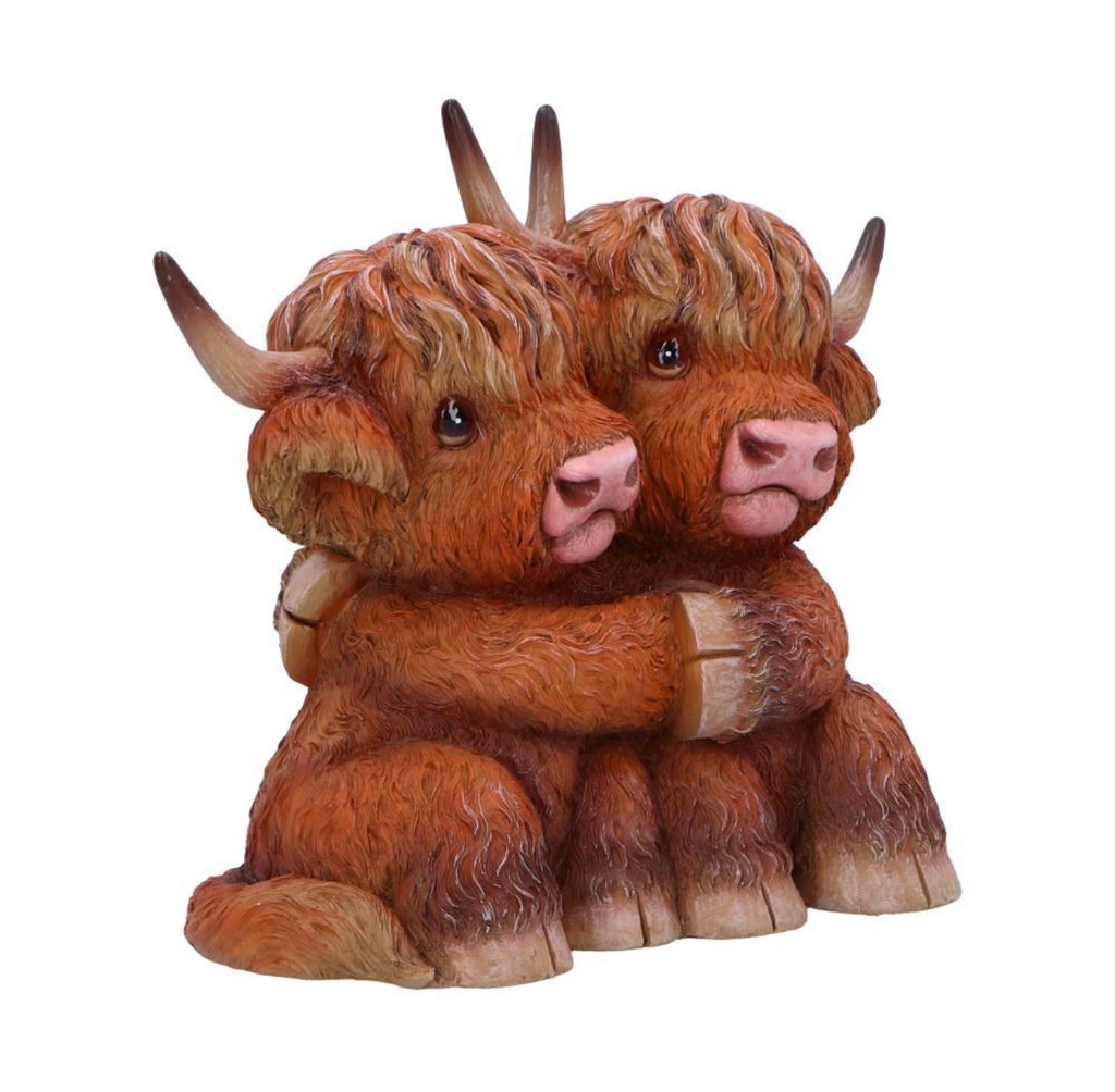 Highland Hug Highland Cow Ornament 14.5cm