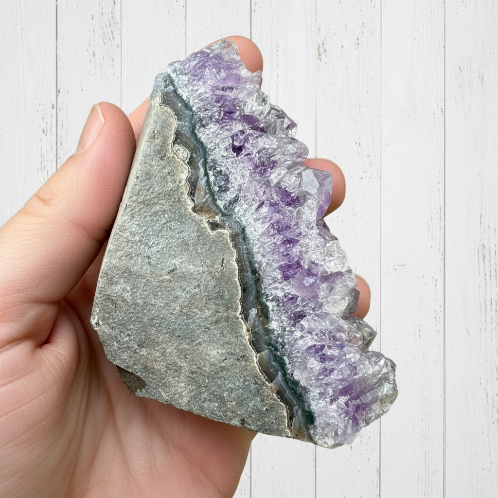 Amethyst Druzy Standing Cut Base 273 grams ACB14