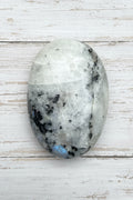 Rainbow Moonstone Palmstone 104 grams RMP03