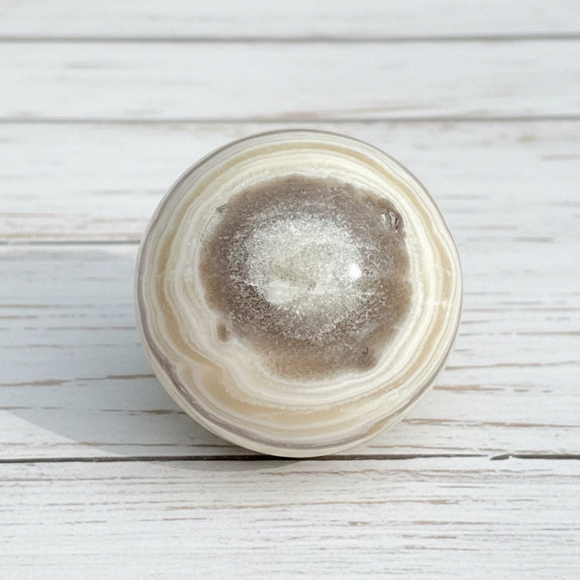 Zebra Calcite Sphere 154 grams ZCS04