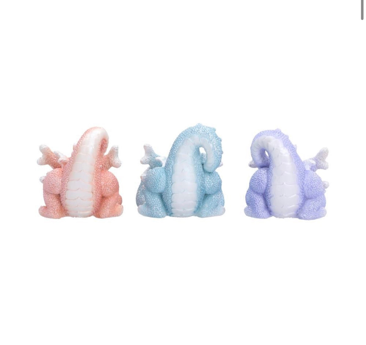 Three Wise Coralscale Dragonlings Set 5.8cm