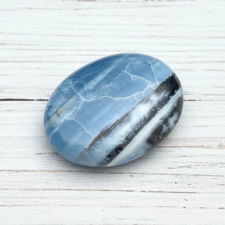 Owyhee Blue Opal Palmstone 50 grams BOP14