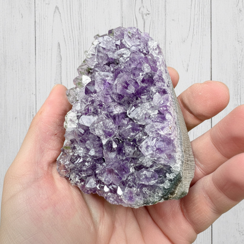 Amethyst Druzy Standing Cut Base 273 grams ACB14