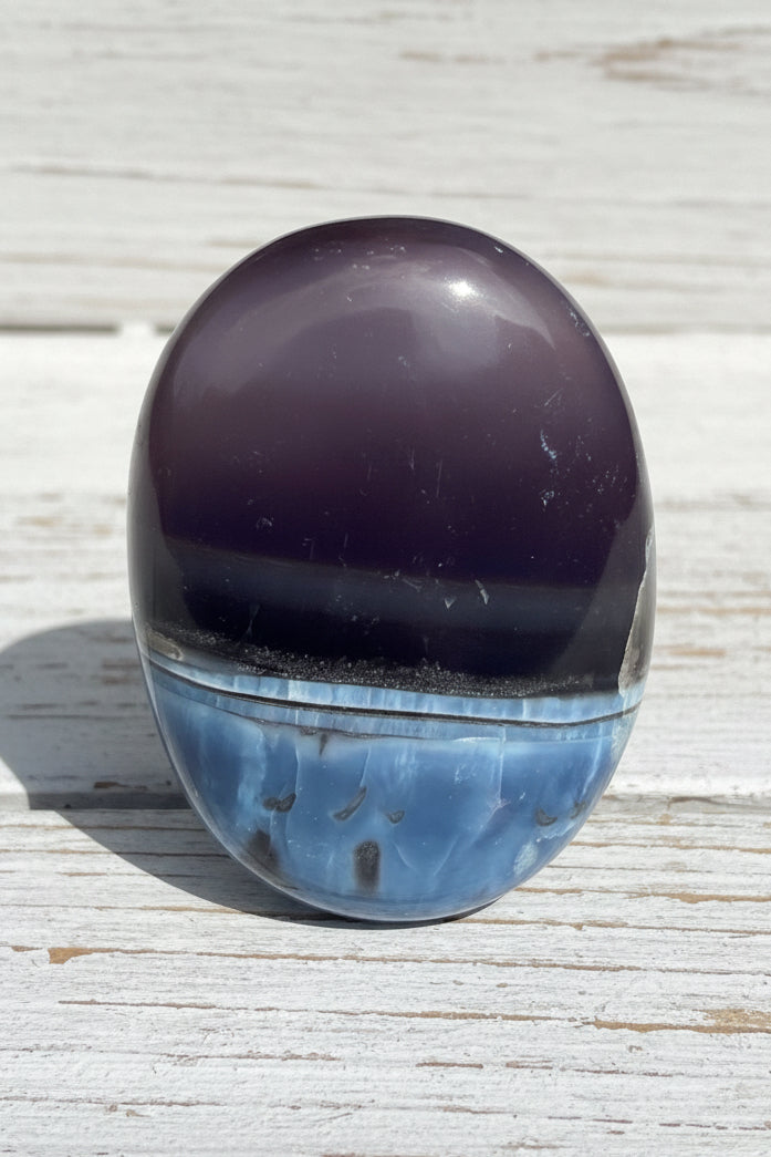 Owyhee Blue opal Palmstone 103 grams BOP02