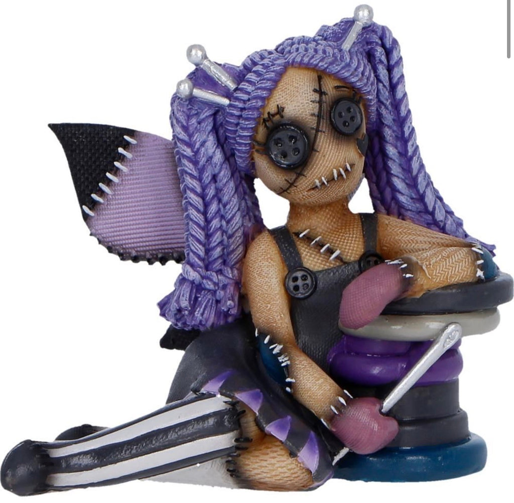 The Stitchlings: Violette Hexpin Voodoo Doll Ornament 9cm