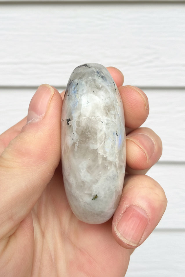 Rainbow Moonstone Palmstone 121 grams RMP01