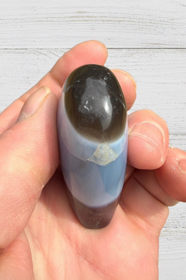 Owyhee Blue Opal Heart Crystal 82 grams BOH02