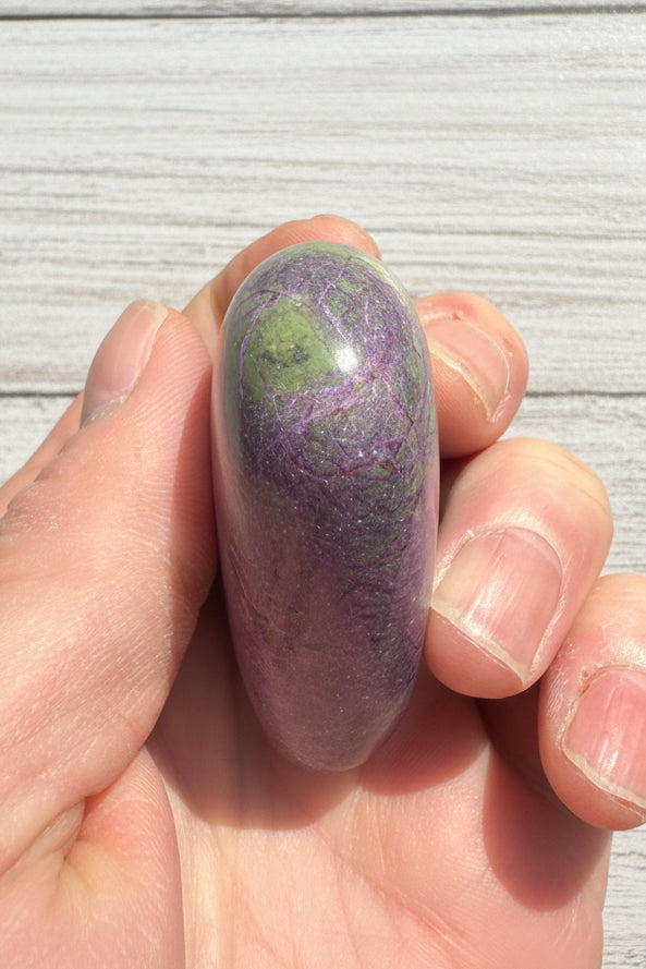 Atlantisite Stichtite Heart Crystal 79 grams AH05