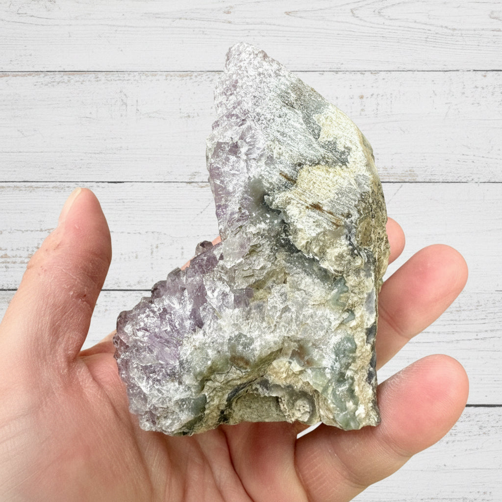 Amethyst Druzy Standing Cut Base 312 grams ACB13