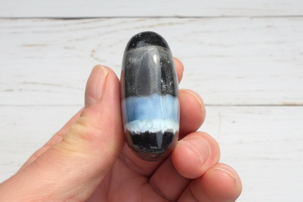 Owyhee Blue Opal Heart Crystal 76 grams BOH09