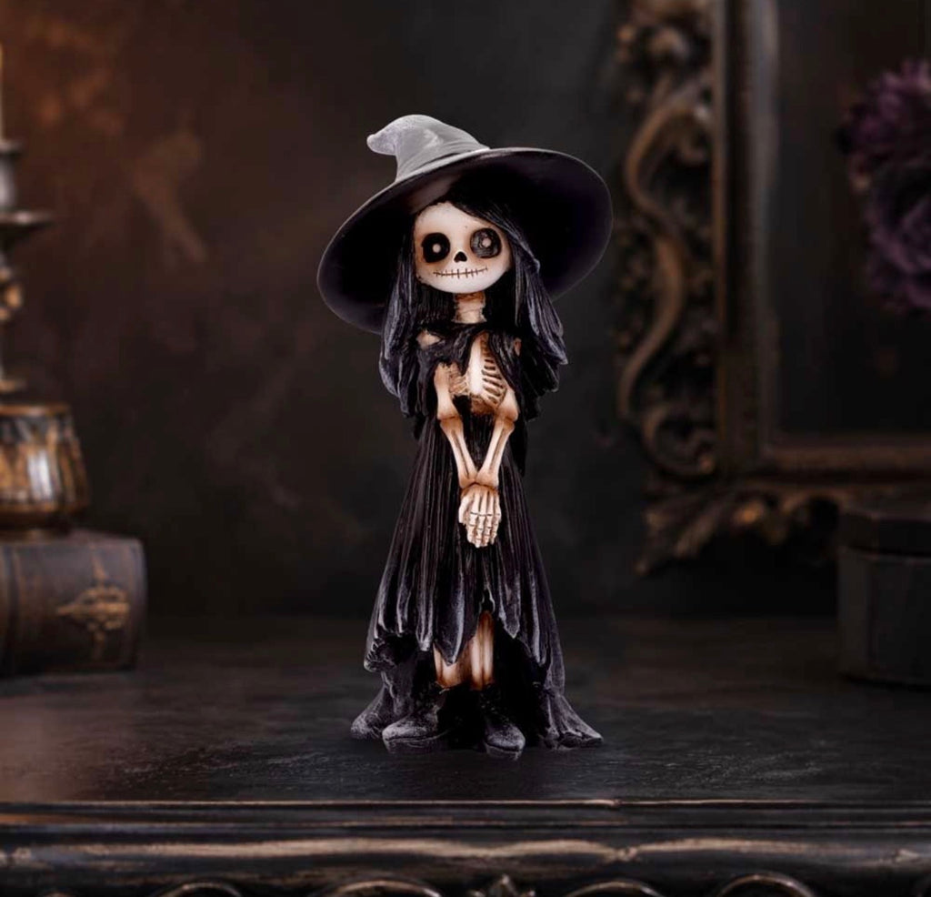 Sorcerina Skeleton Witch Ornament 12.7cm
