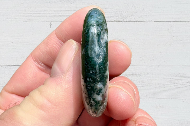 Moss Agate Palmstone 33 grams MAP3