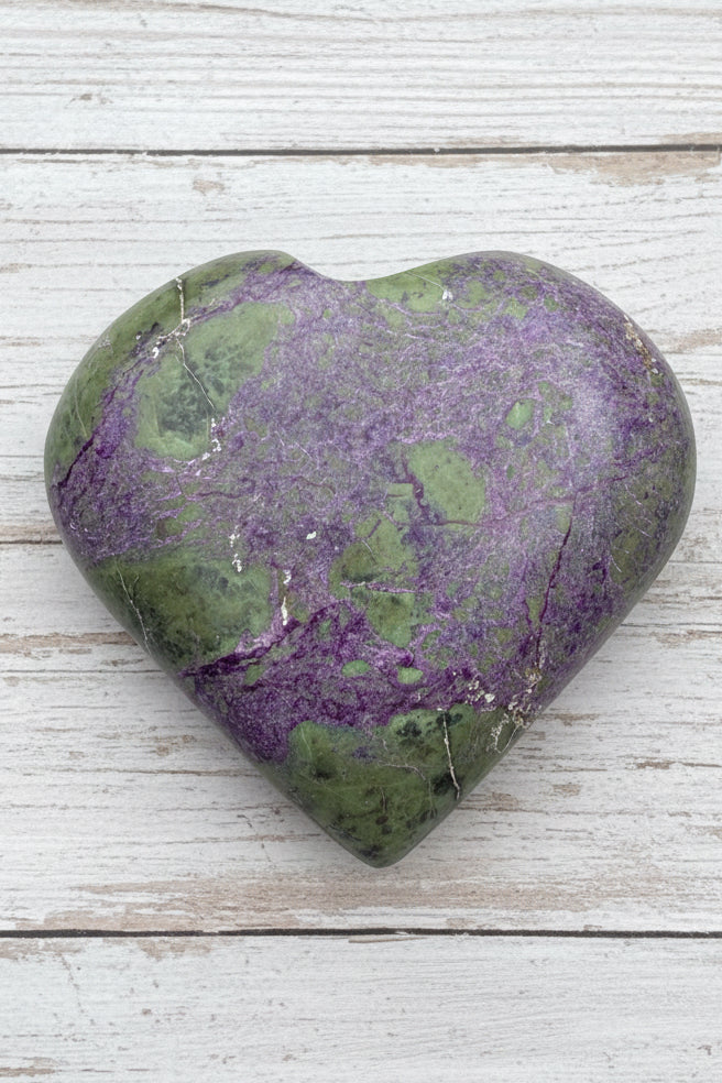 Atlantisite Stichtite Heart Crystal 102grams AH08