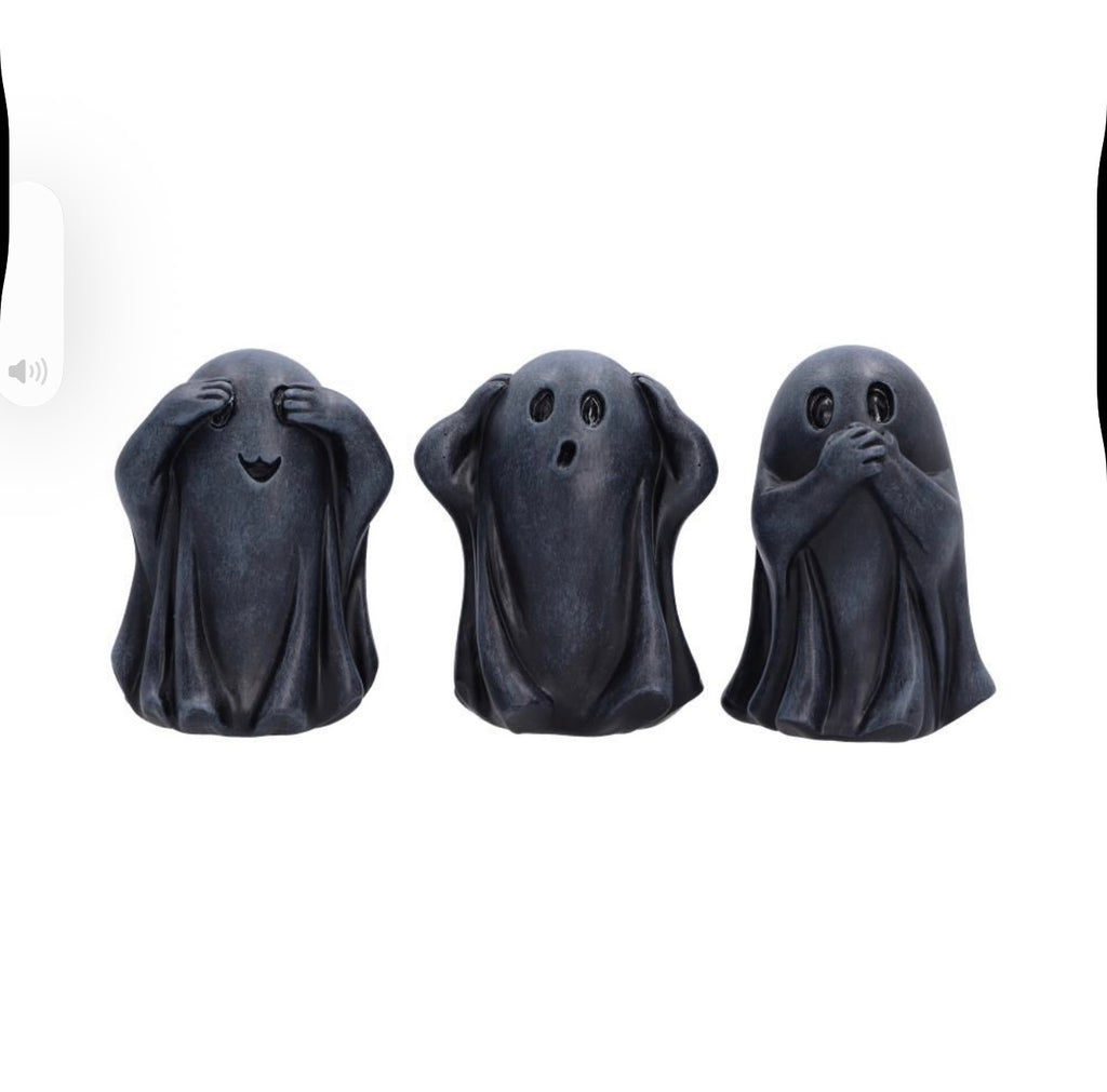 Three Wise Ghouls See No Evil Set 8cm