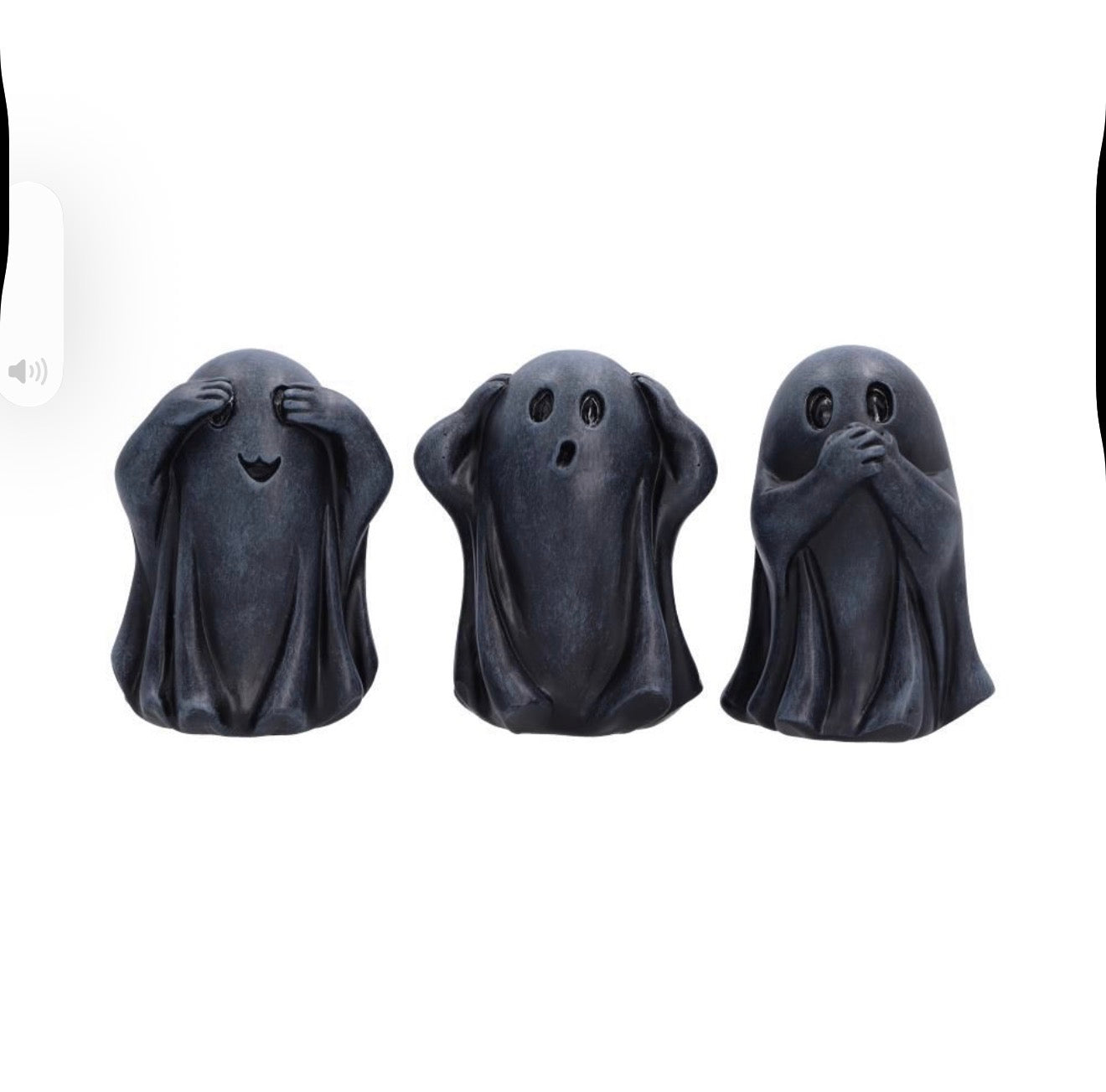 Three Wise Ghouls See No Evil Set 8cm
