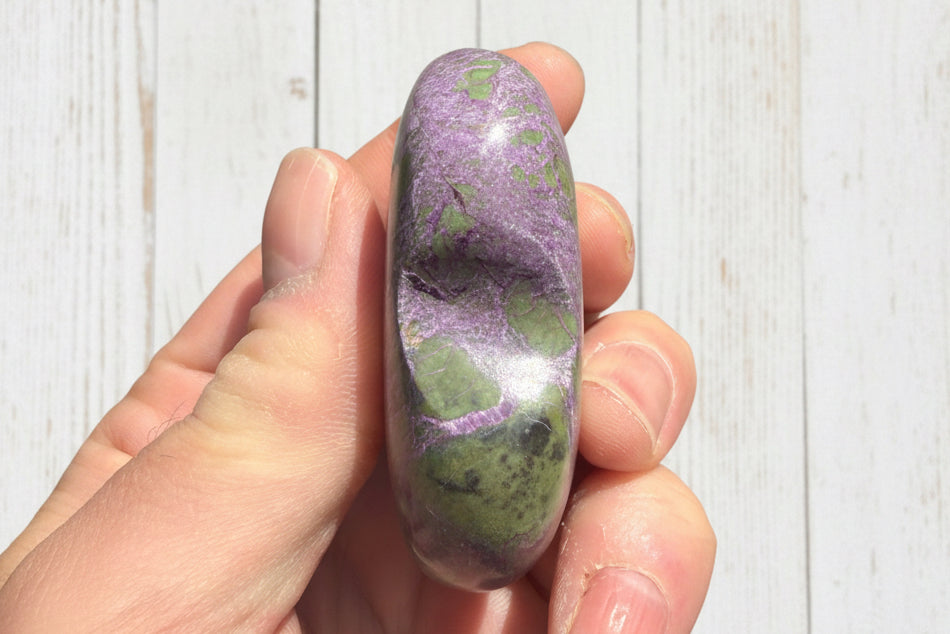 Atlantisite Stichtite Heart Crystal 79 grams AH05