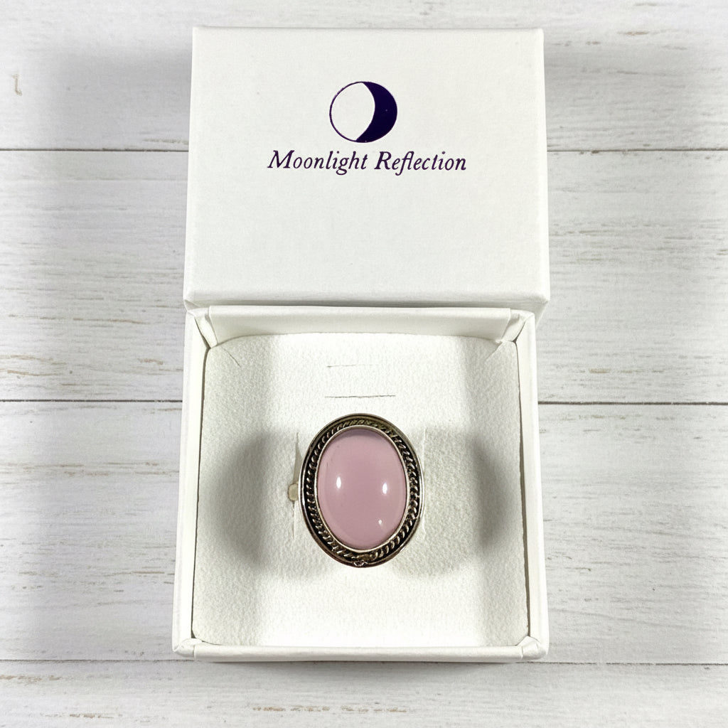 925 Sterling Silver Rose Quartz Ring