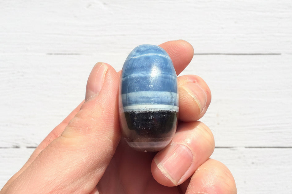 Owyhee Blue Opal Palmstone 74 grams BOP05