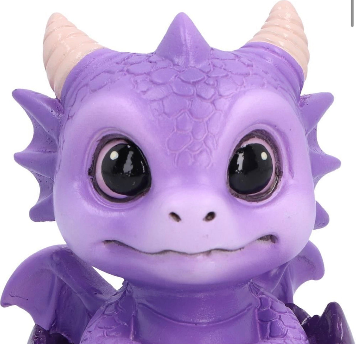 Shellbound (purple) Baby Dragon in Egg Ornament 8.6cm