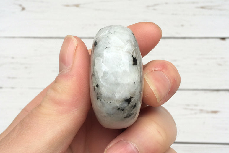 Rainbow Moonstone Palmstone 103 grams RMP04
