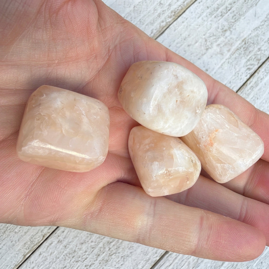 Stilbite Polished Tumblestone Crystal