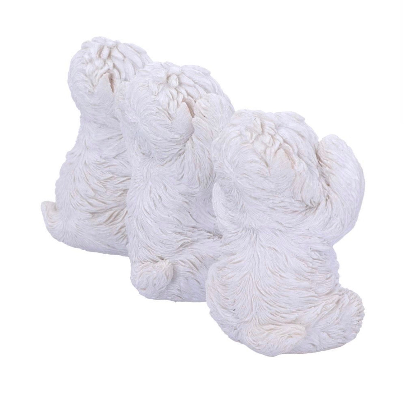 Three Wise Westies See No Evil Set 8cm