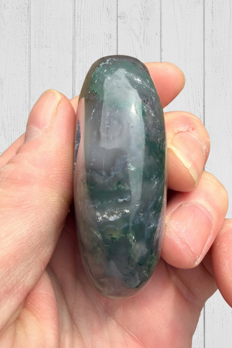 Moss Agate Palmstone 112 grams MAP01