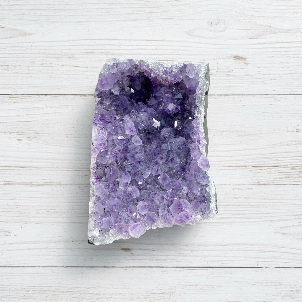 Amethyst Druzy Standing Cut Base 438 grams NSACB02