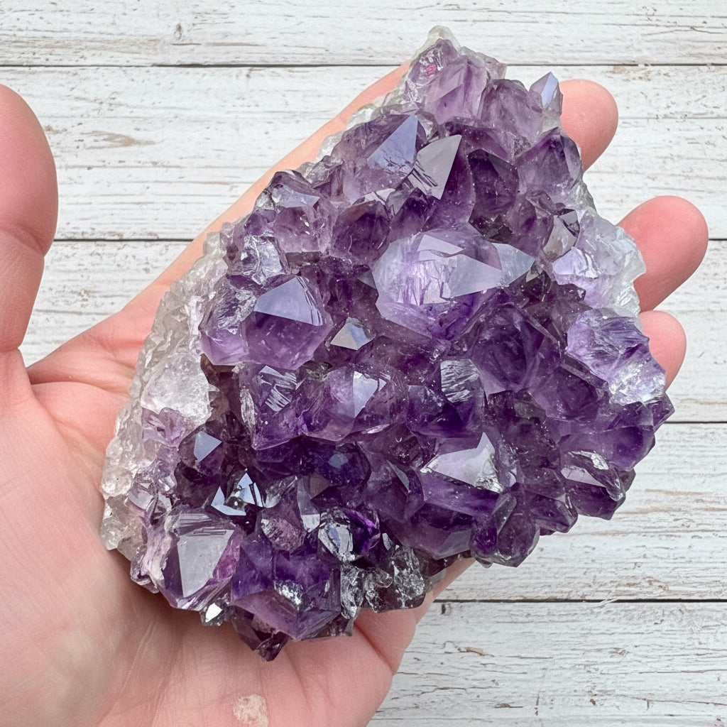 Amethyst Cluster Bed 385 grams AMC11