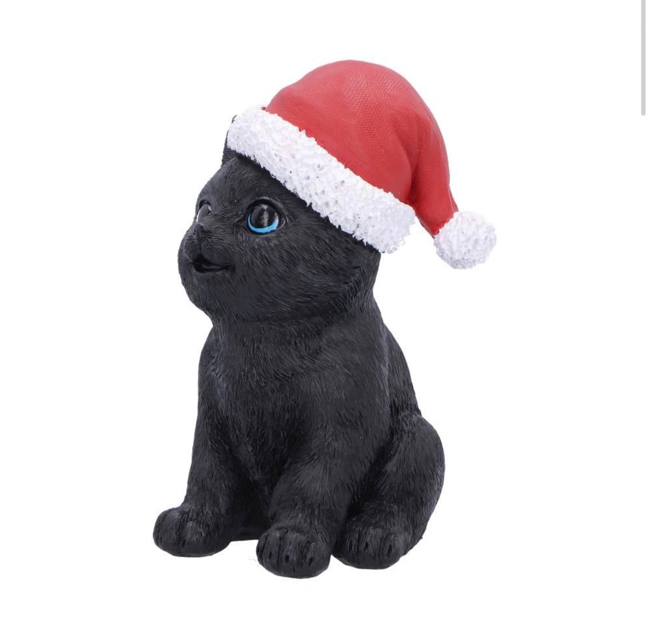 Santa Claws Black Cat Christmas Ornament 18cm