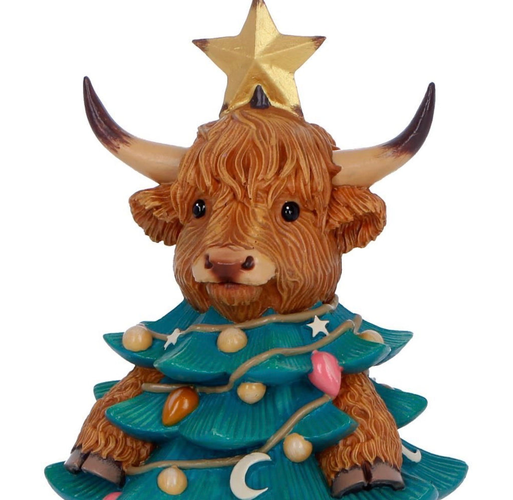 Highland cow Tree 13.5cm