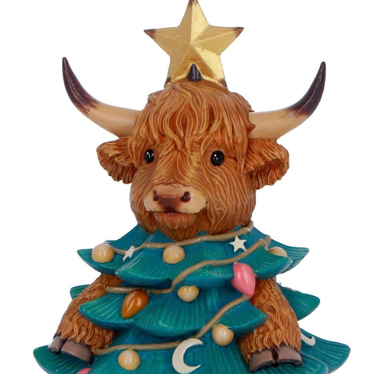 Highland cow Tree 13.5cm