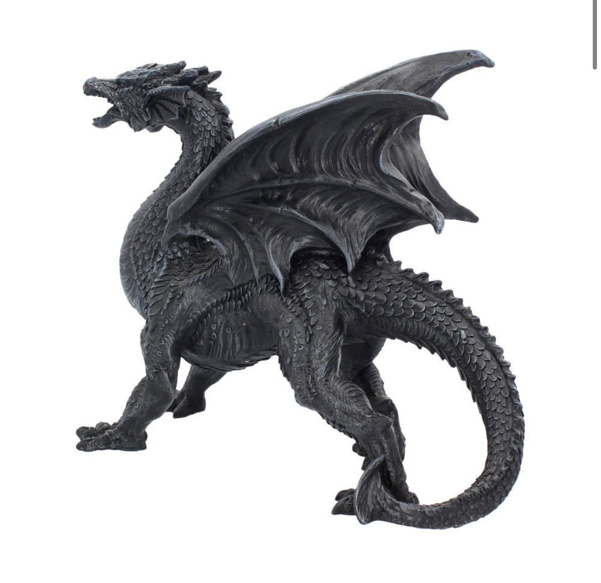 Dragon Watcher Black Dragon Ornament 31cm