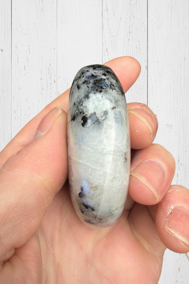 Rainbow Moonstone Palmstone 103 grams RMP04