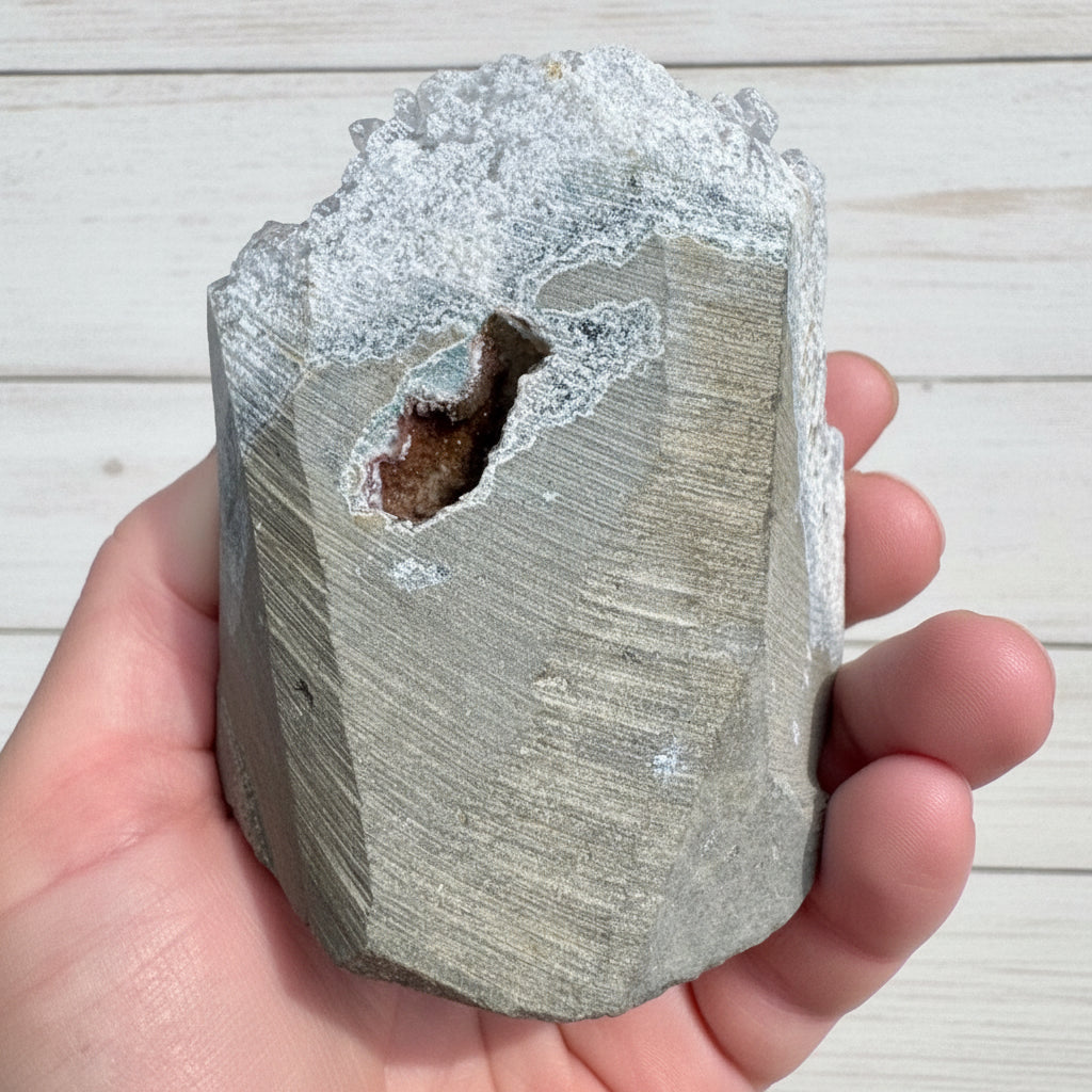 Amethyst Druzy Standing Cut Base 433 grams NSACB07
