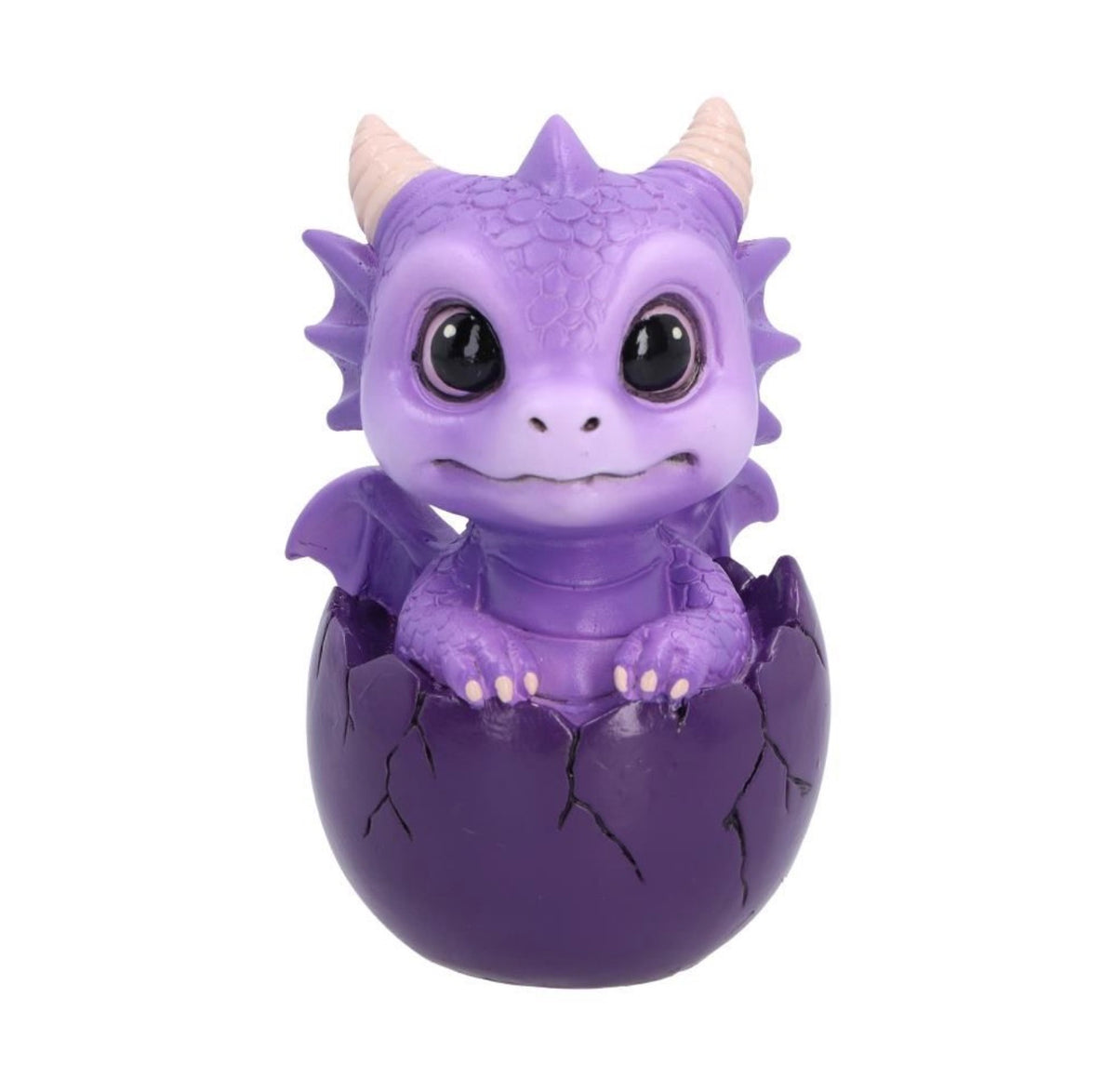 Shellbound (purple) Baby Dragon in Egg Ornament 8.6cm